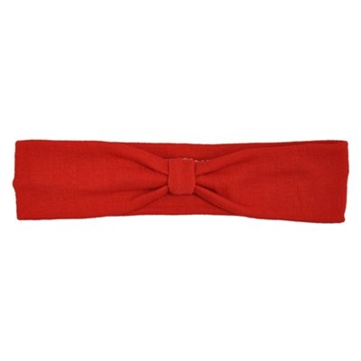 Red Cotton Knit Headband