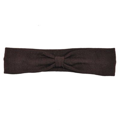 Brown Cotton Knit Headband
