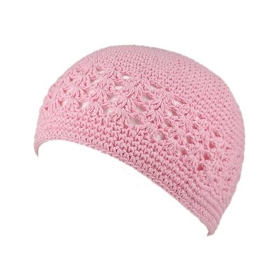 Light Pink Crochet Beanie