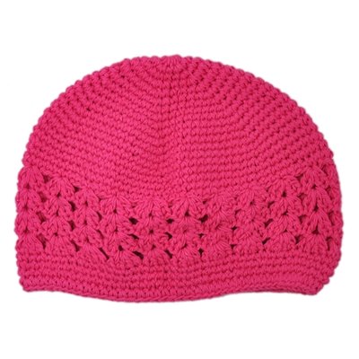 Infant Hot Pink Crochet Beanie