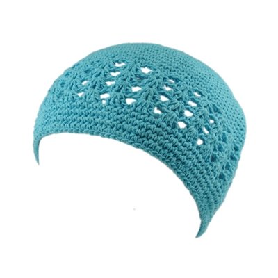 Turquoise Crochet Beanie