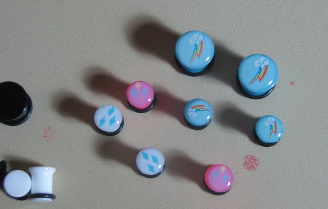 Cutie Mark Plugs 0g - 1/2"