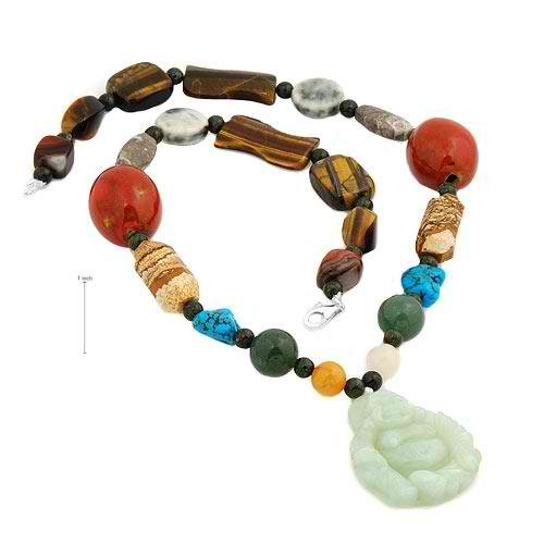 Brand New Necklace with Precious Stones