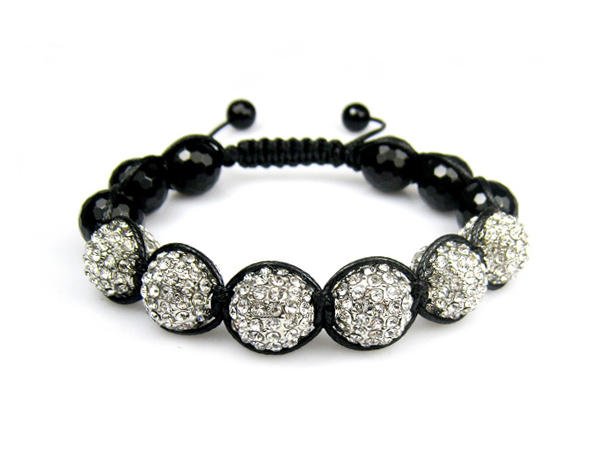 FULLY ICED OUT 12MM MACRAME SHAMBALLA DISCO BALL JAY-Z LEBRON BRACELET + FREE BOX