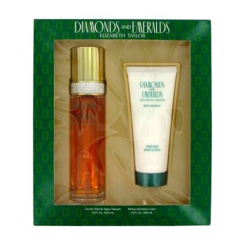 elizabeth taylor diamonds & emeralds perfume & lotion gift set