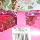 retro pink glitter glam heart shaped sunglasses