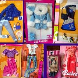 7 Fashions New In Package Barbie Clothing