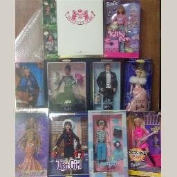 12 Vintage and New Barbies New In Box Lot