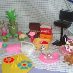 Barbie Accessories,Bikes and Dishes Lot