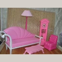 Barbie Pink Living Room Lot