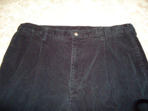 Men's Black Corduroy Pants 36 X 30, Pre-Owned