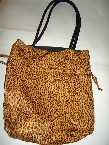 Avon Nylon Reversible Animal Print Bag, Pre-owned
