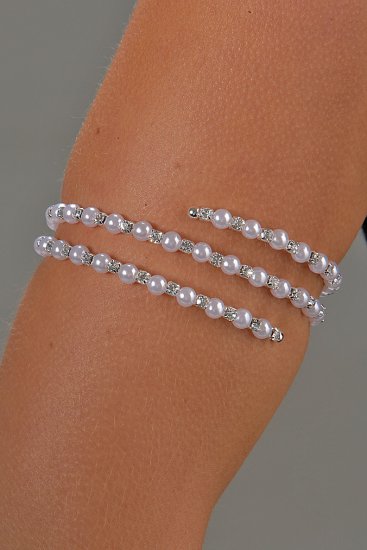 Pearl and Rhinestone Arm Band