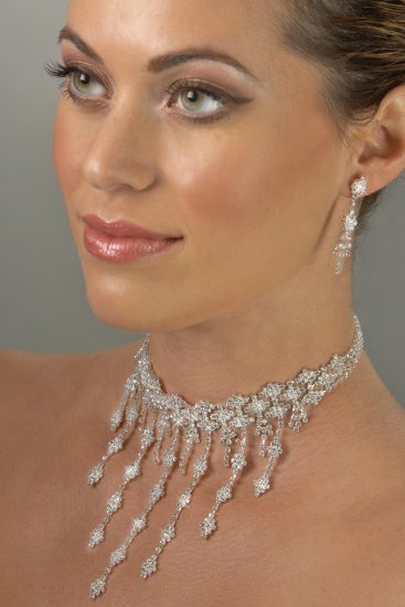Imperial Rhinestone Necklace Set