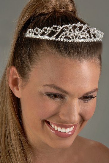 Sparkling Heart Rhinestone Tiara