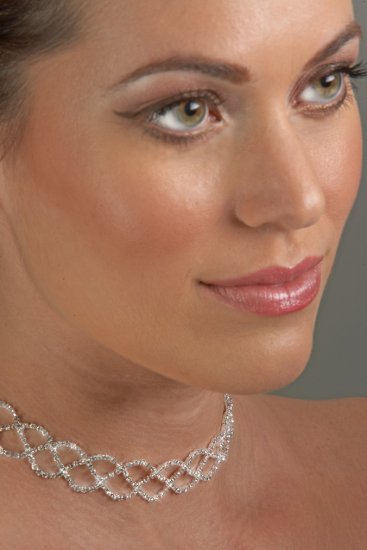 Intertwined Rhinestone Necklace