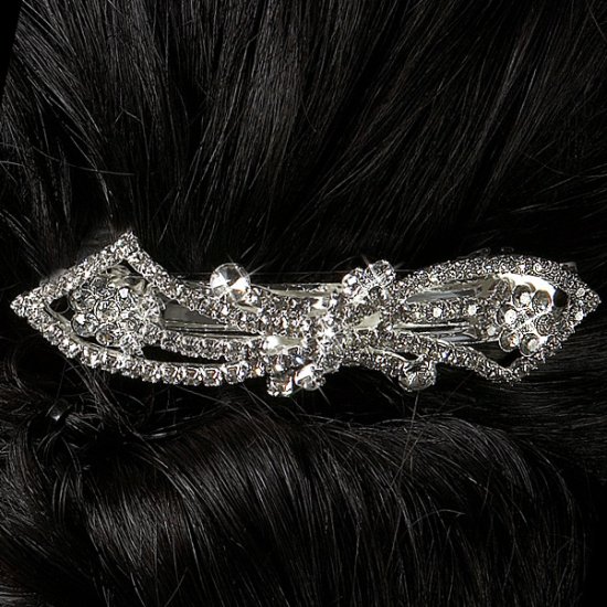 Pretty Bow Rhinestone Barrette