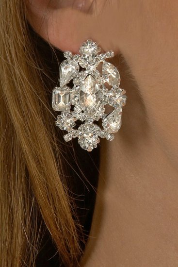 Marquis Rhinestone Earrings