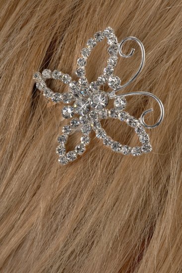 Beautiful Butterfly Rhinestone Hair Pin