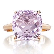 Rose de France Cushion Ring