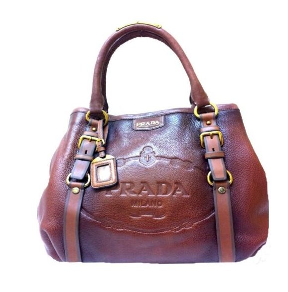Authentic Ladies PRADA Leather Textured Handbag