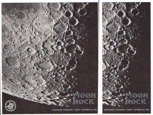 Strasenburgh Planetarium MOON ROCK Brochure - 1970