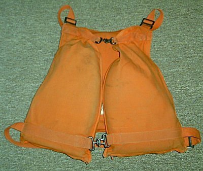 US Coast Guard Orange Canvas Unicellular Life Vest