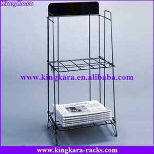 KingKara Metal wire newspaper rack