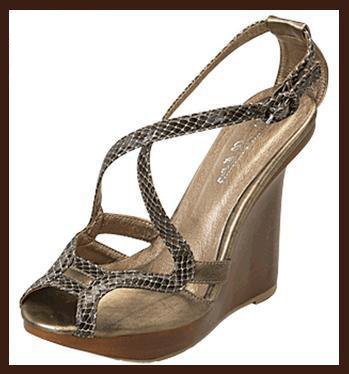 Womens Blossom Sexy Copper Wedges Shoes 5.5 to 10