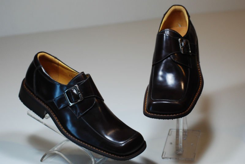 Boys Formal Dress Shoes Wine Color Non-skid outsole 023