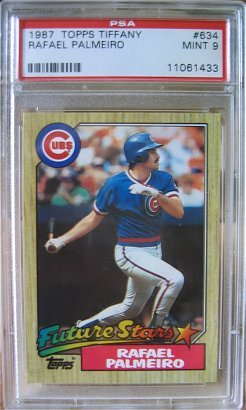 PSA 9 1987 Topps Tiffany Rafael Palmeiro