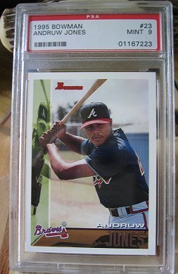 PSA 9 1995 Bowman Andruw Jones RC