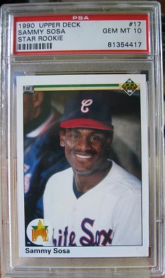 PSA 10 Gem UD #17 Sammy Sosa RC