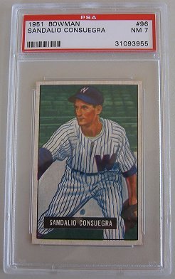PSA 7 NearMint 1951 Bowman #96 Consuegra