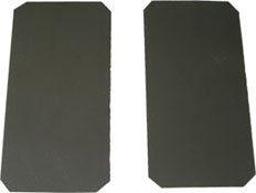 Stainless steel foot pads (without cables)