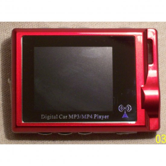Atom MP3-MP4 Player 2GB with FM Radio and Transmitter - Red