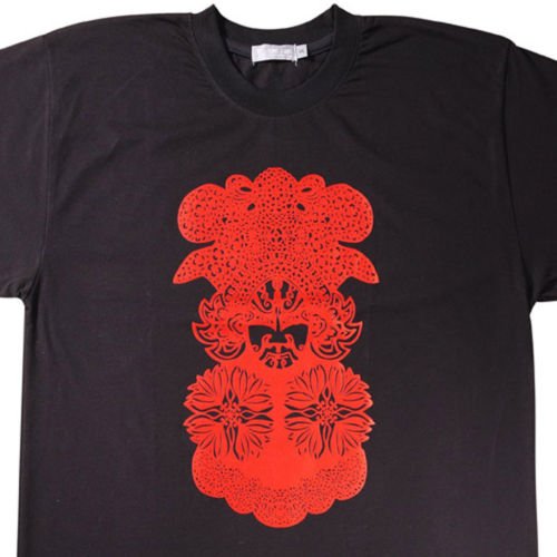 Designer T Shirt -Opera Facial Mask Design for Men, New (Men's Medium)