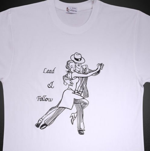 Dancing T Shirt Design for Men - New, Original (Men's Medium)