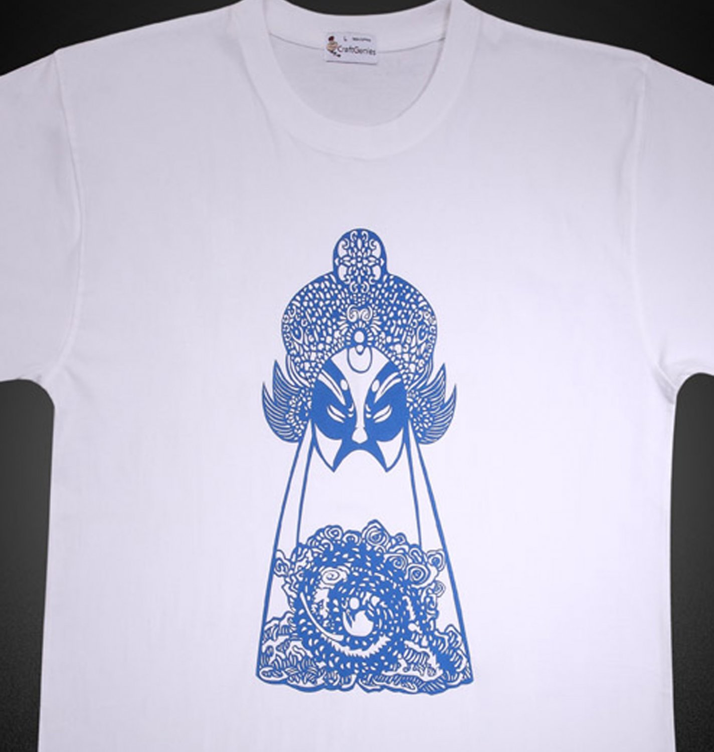 Opera Facial Makeup Design Graphic Tee for Men - New (Men's XL)