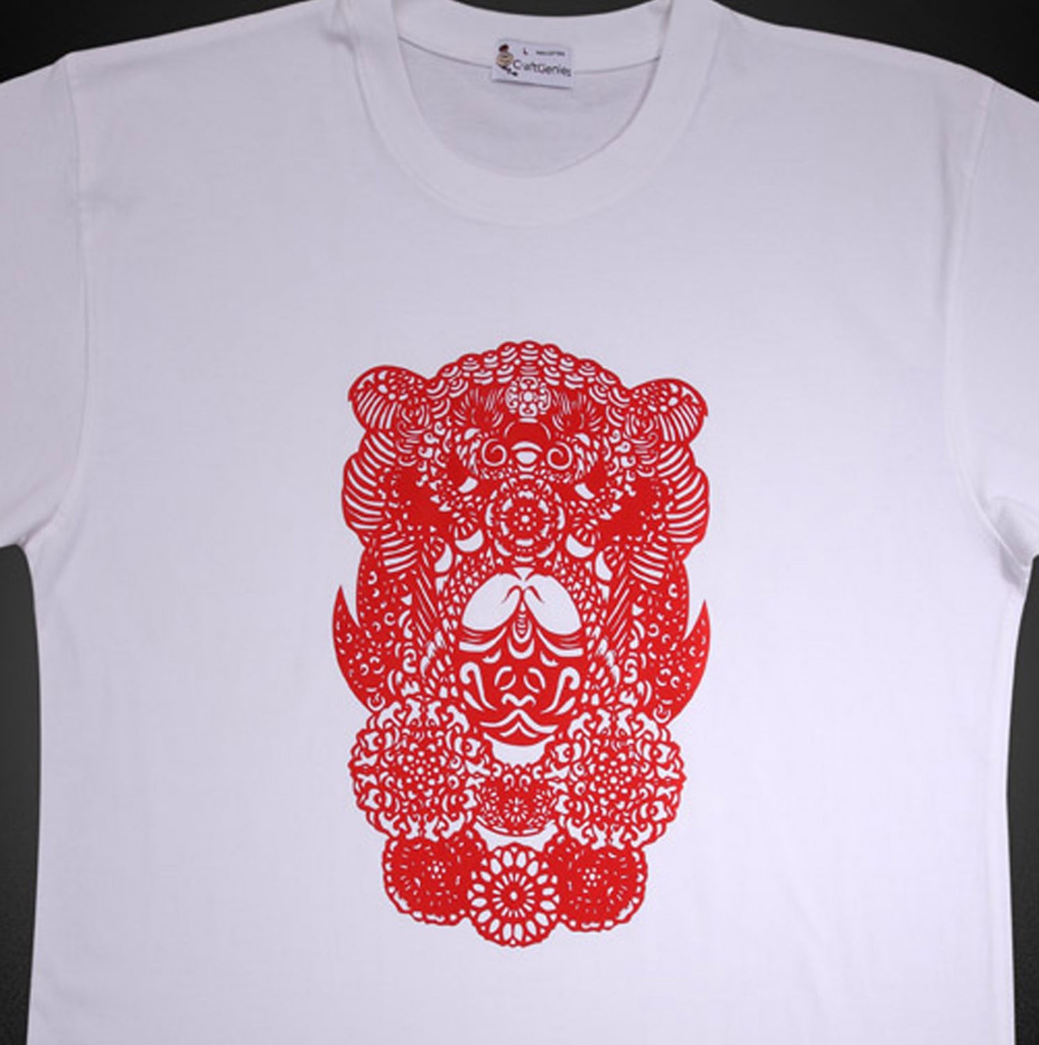 Awesome T Shirt - Opera Facial Makeup Tee for Men, New (Men's XL)