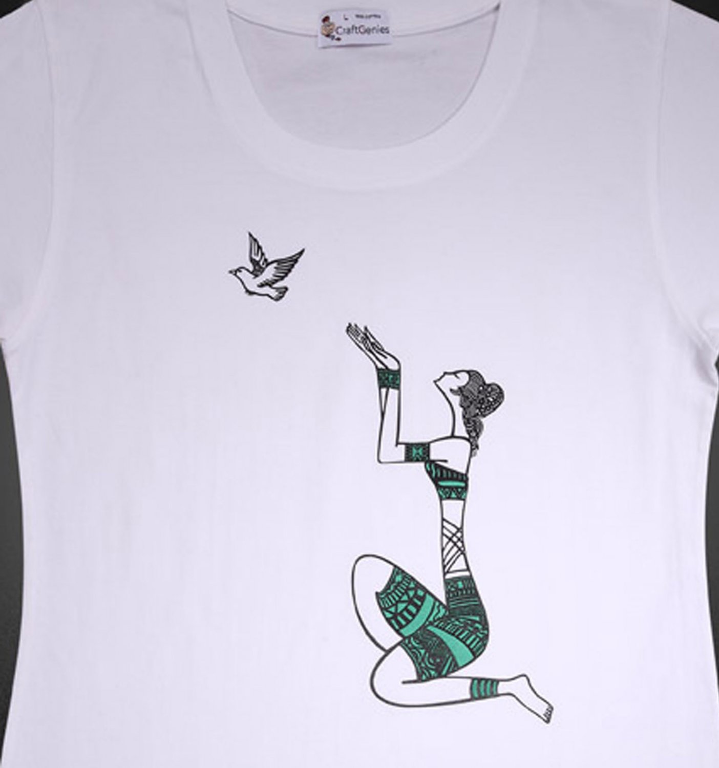 Hope & Peace T Shirt for Women, Green - New in Package! (Women's Medium)