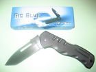 Big Blue Folding Belt Clip Knife