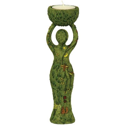 TEA LIGHT HOLDER- TALL NURTURING GODDESS