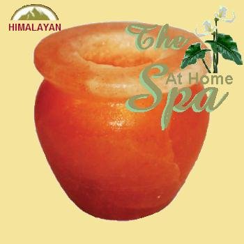 Himalayan Salt Candle Holder - Bowl Shaped