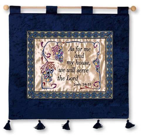 Scripture wall hanging hand made - Joshua 24:15