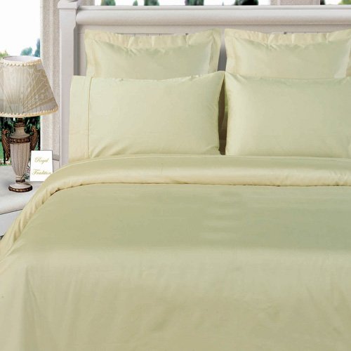 Queen Ivory Duvet Cover Set 100% Bamboo Bed Linens