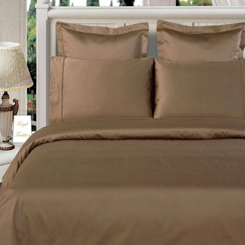 Bamboo Organic Cotton Queen Size Taupe Duvet Cover Set