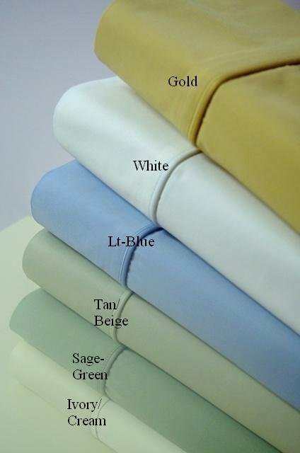 King Size 100% Bamboo Sheet Set Solid Blue