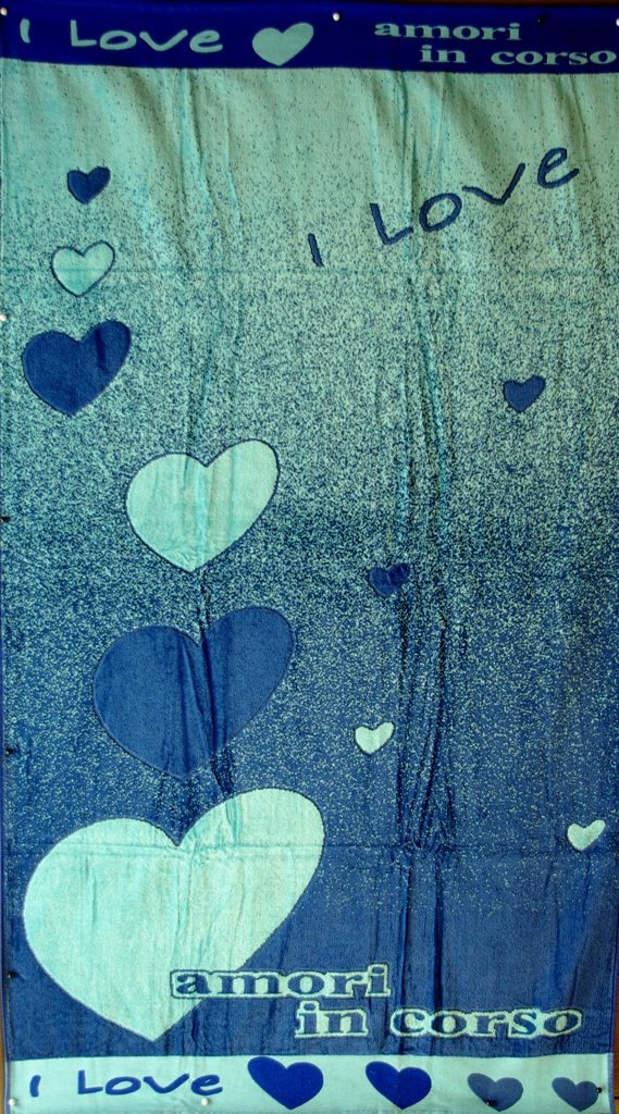 Egyptian Cotton Beach Towel "I Love You" (40x70 inches)
