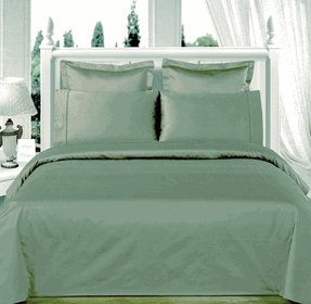Sage-Green Solid Down Alternative 4-pc Comforter Set,100% Egyptian cotton, 550 Thread count